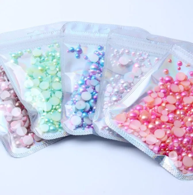 Gradient color ABS flatback pearl (pic2) Gradient color ABS flatback pearl (pic2)