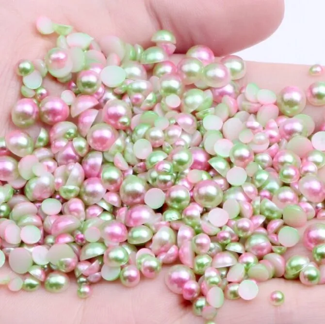 Gradient color ABS flatback pearl (pic2) Gradient color ABS flatback pearl (pic2)