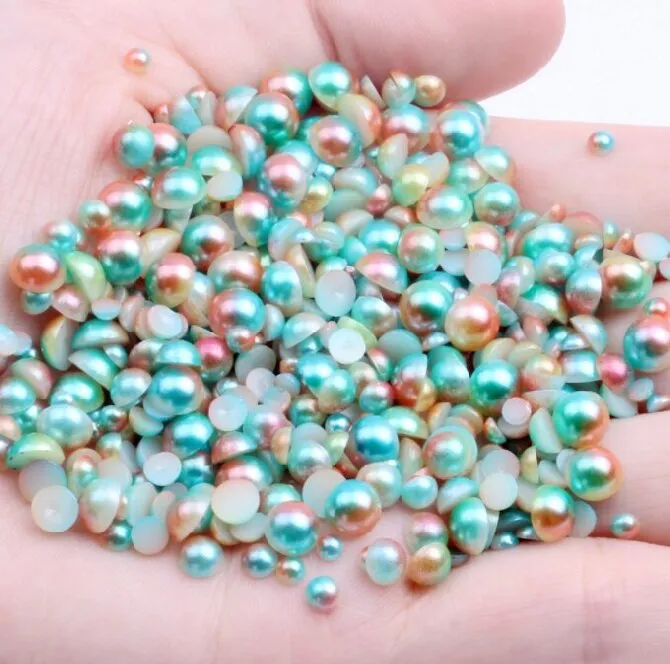 Gradient color ABS flatback pearl (pic1) Gradient color ABS flatback pearl (pic1)