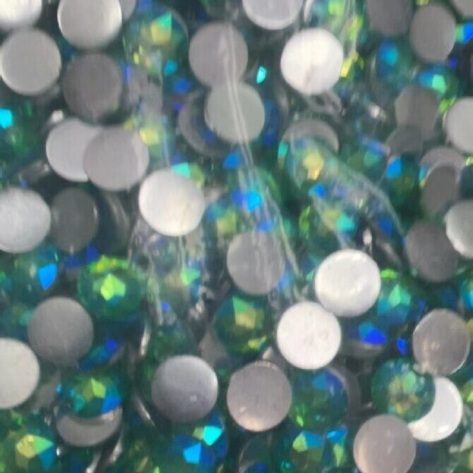 DD198AB Round Resin Rhinestone 