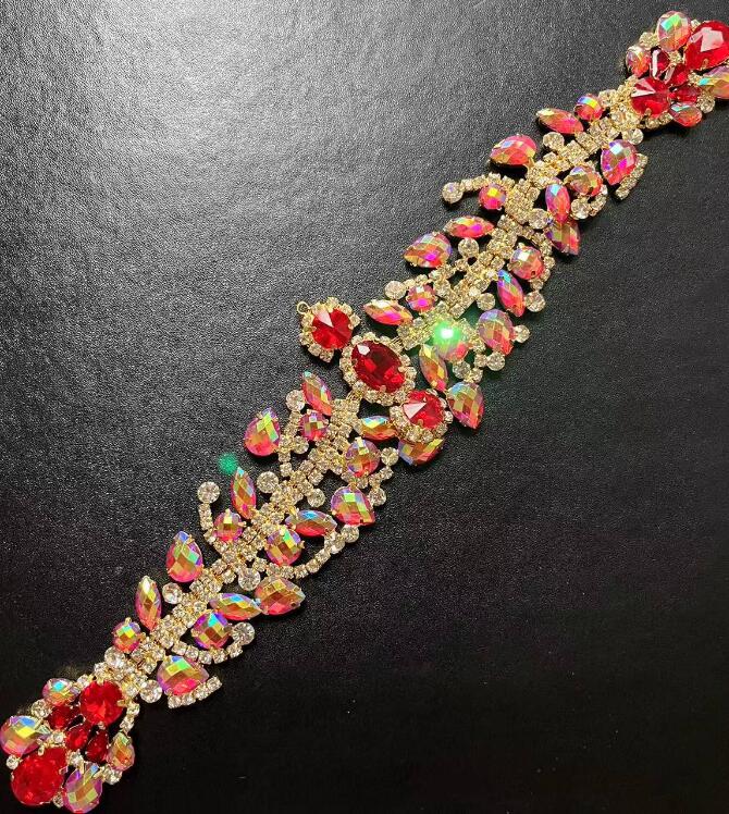 Rhinestone Applique Red Stone