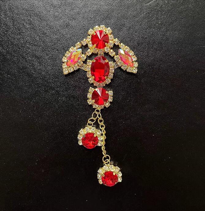 Red Rhinestone Applique 