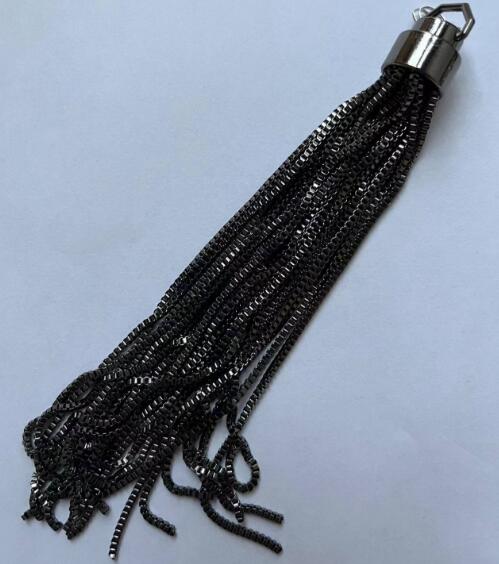 Black Iron Tassel For Bag/Costume Decoration