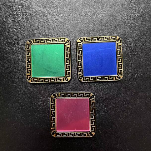 35mm Square Acrylic Rhinestone 