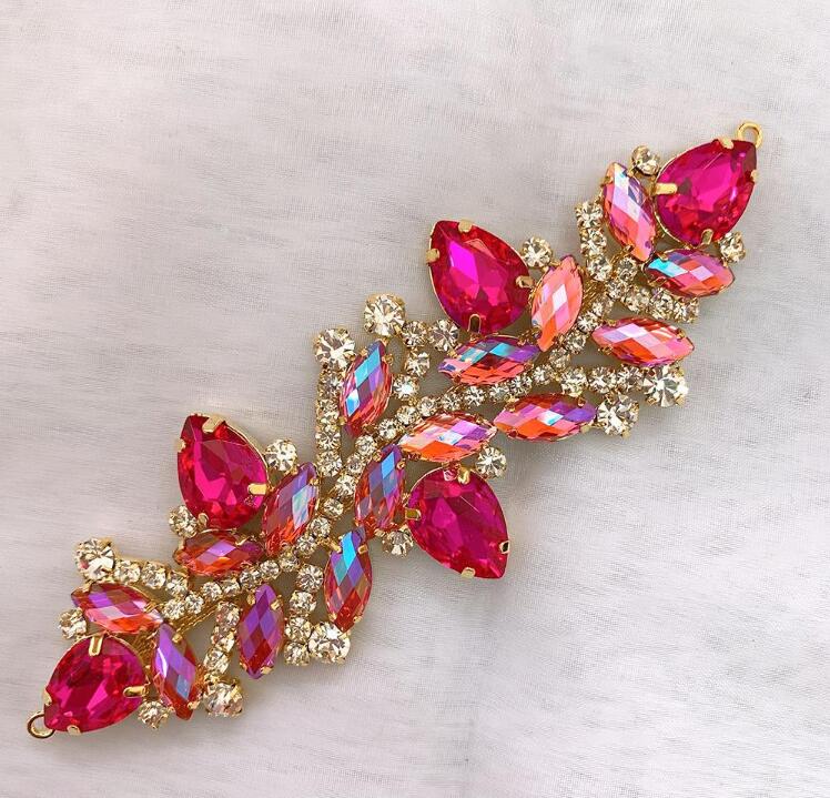 At Stock Various Colors of Rhinestone Applique For Wedding D