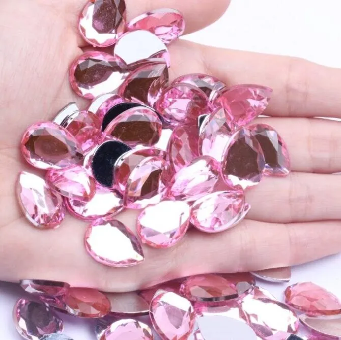 Acrylic Rhinestone Teardrop Flat Cut Flat Back(pic2)