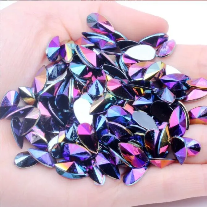 Acrylic Rhinestone Teardrop Flatback Rhinestone(pic9)