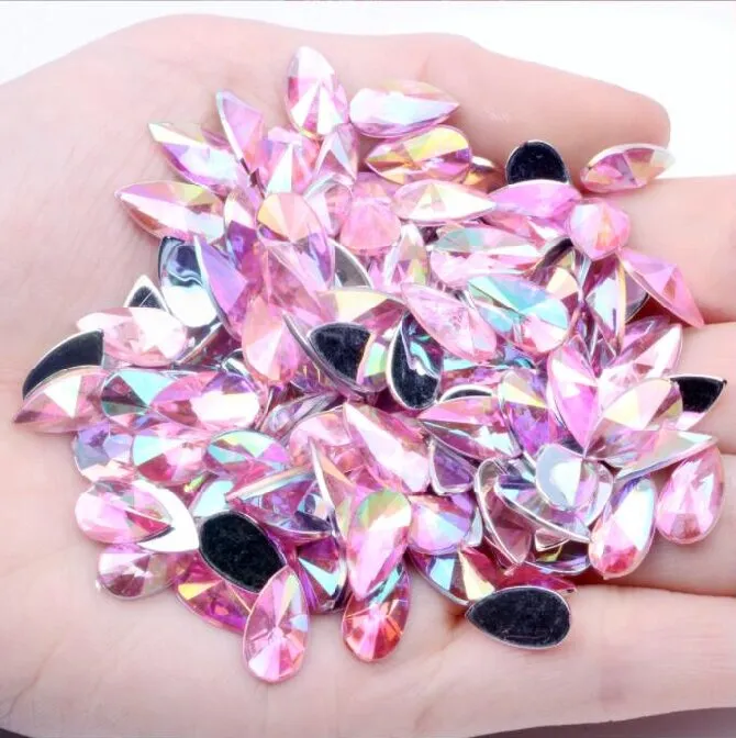 Acrylic Rhinestone Teardrop Flatback Rhinestone(pic8)