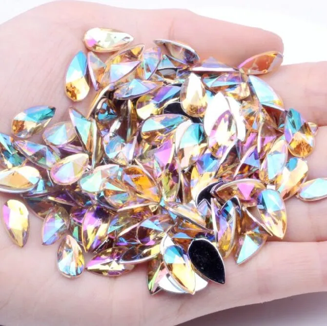 Acrylic Rhinestone Teardrop Flatback Rhinestone(pic4)