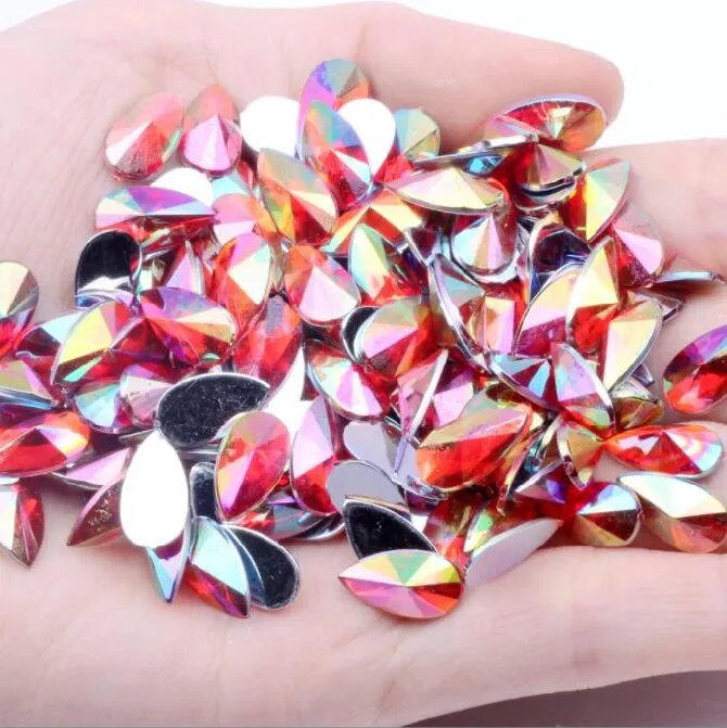 Acrylic Rhinestone Teardrop Flatback Rhinestone(pic10)