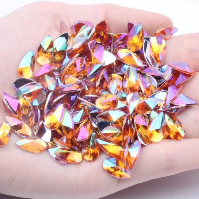 Acrylic Rhinestone Teardrop Flatback Rhinestone(pic13)