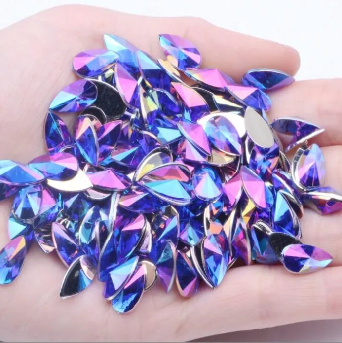 Acrylic Rhinestone Teardrop Flatback Rhinestone(pic14)
