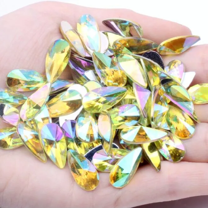 Acrylic Rhinestone Teardrop Flatback Rhinestone(pic12)