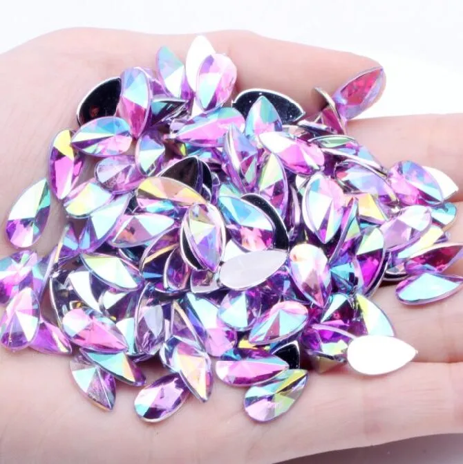 Acrylic Rhinestone Teardrop Flatback Rhinestone(pic11)