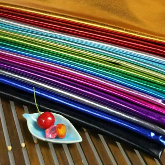 Hot Sale High Stretch Metallic Foil Gold Lurex Spandex Fabric(pic2) Hot Sale High Stretch Metallic Foil Gold Lurex Spandex Fabric(pic2)