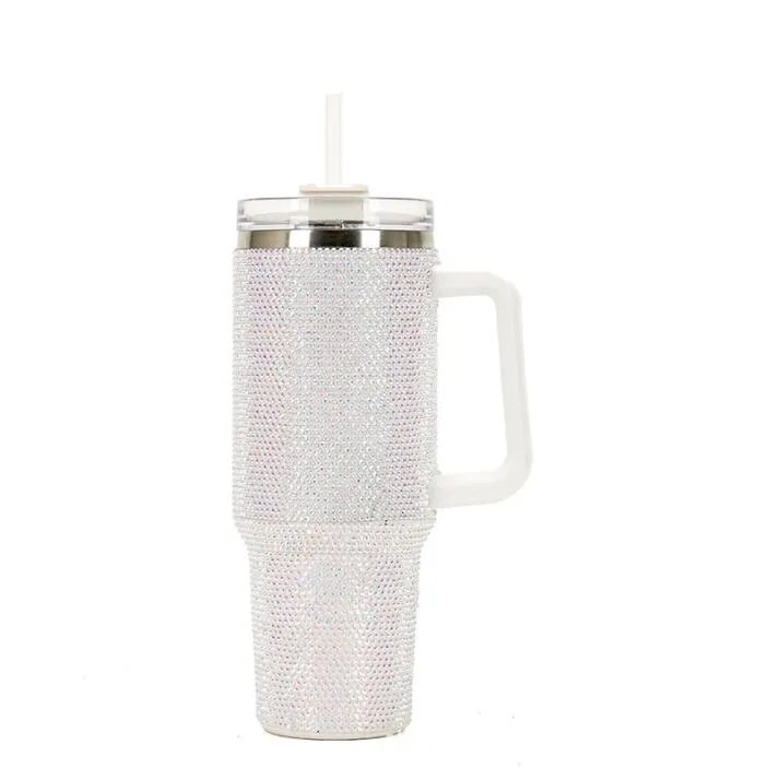 Glitter 40oz rhinestone bling diamond tumbler with handle Vacuum Insulated Stainless Steel Bottle Mug Termos Travel car cup(pic5) Glitter 40oz rhinestone bling diamond tumbler with handle Vacuum Insulated Stainless Steel Bottle Mug Termos Travel car cup(pic5)