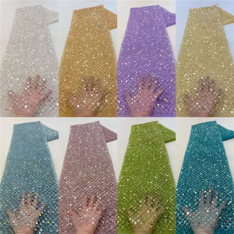 Beaded Lace Fabirc(pic9)