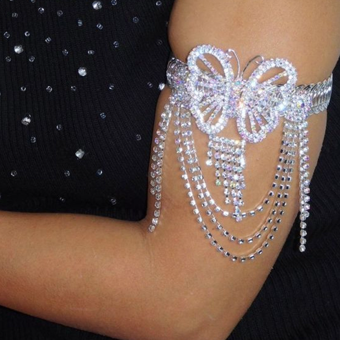 Rhinestone Arm Chain 