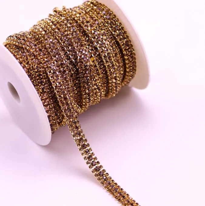 Three Rows Rhinestone Chain(pic8)