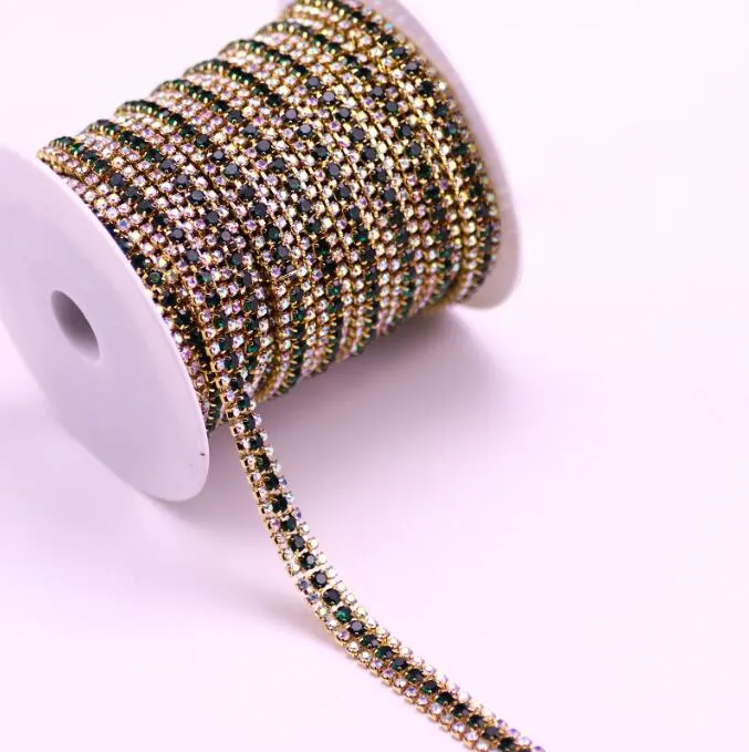 Three Rows Rhinestone Chain(pic9)