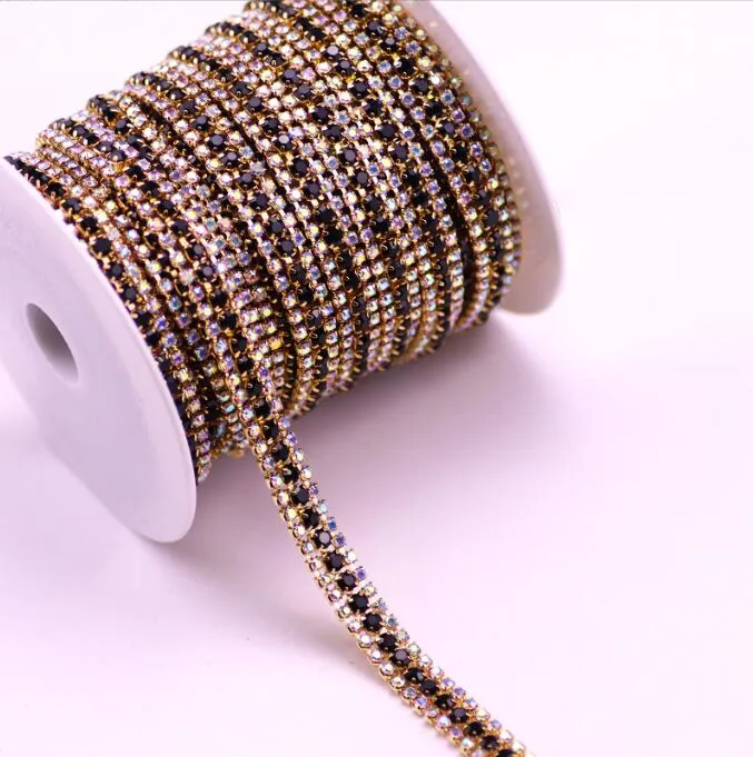 Three Rows Rhinestone Chain(pic10)