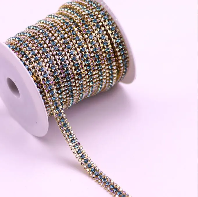 Three Rows Rhinestone Chain(pic12)