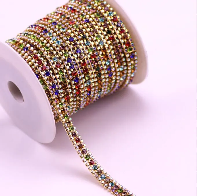 Three Rows Rhinestone Chain(pic14)