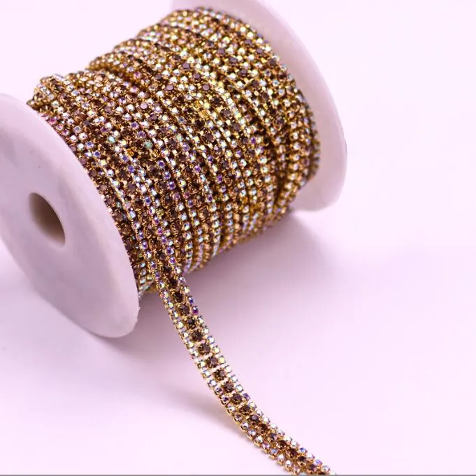 Three Rows Rhinestone Chain(pic13)