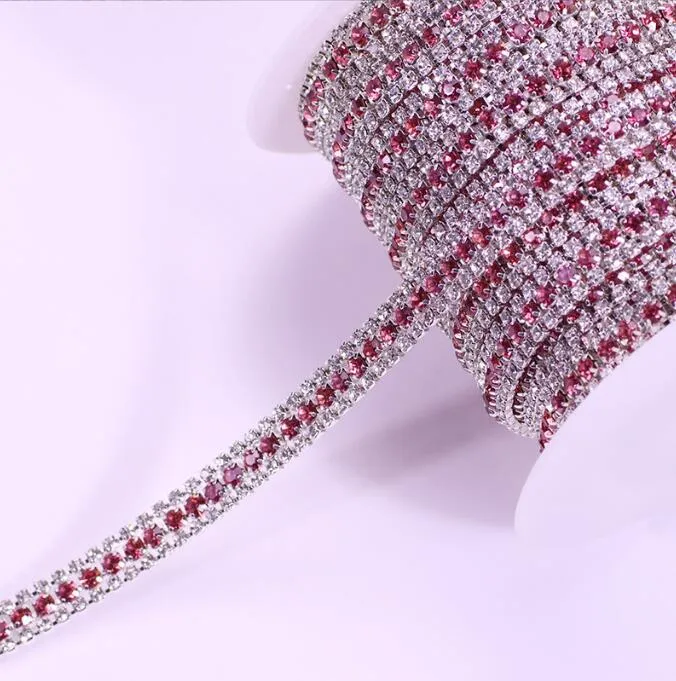 Three Rows Rhinestone Chain(pic19)