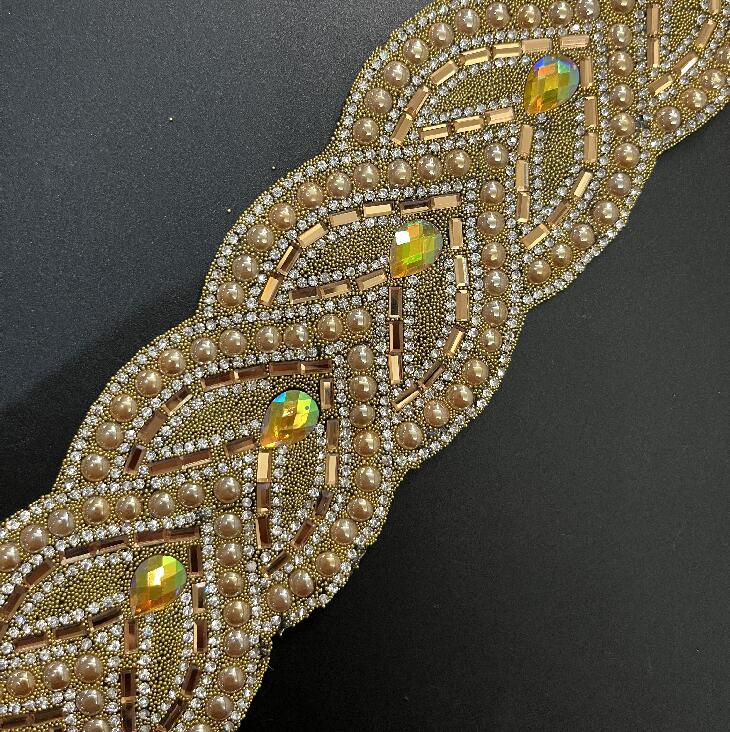 Iron On Rhinestone Trim