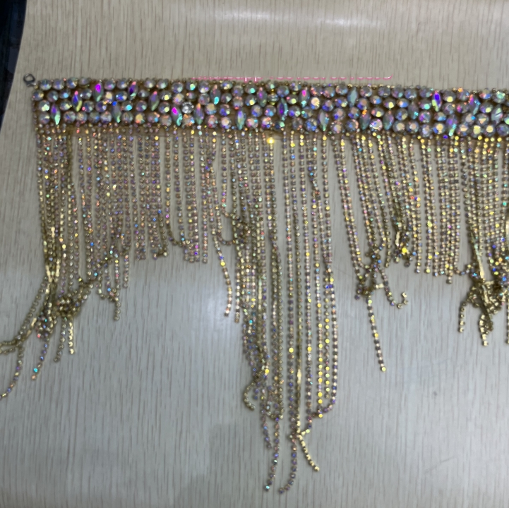 Rhinestone Chain Rhinestone Chain Fringe 