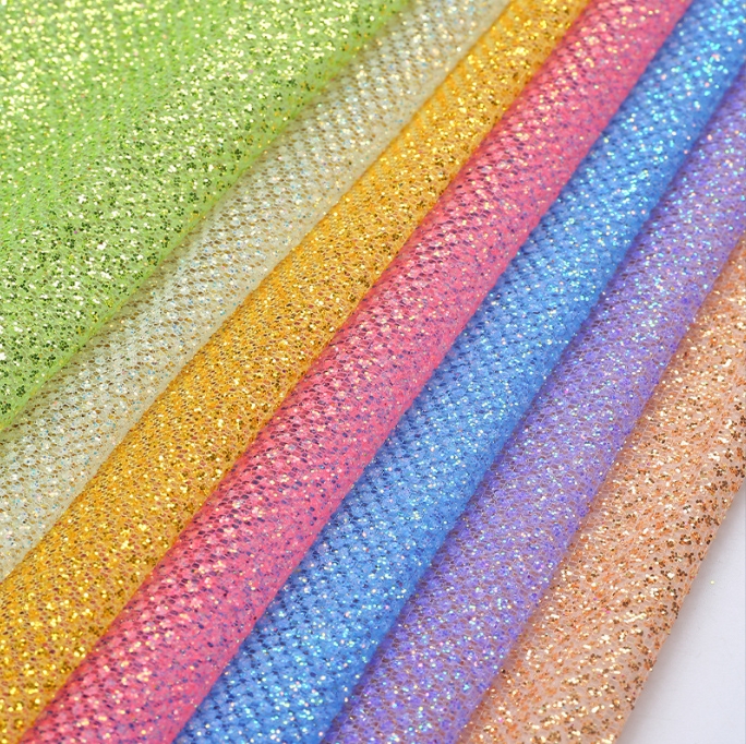 Bling Fishnet Foil Fabric