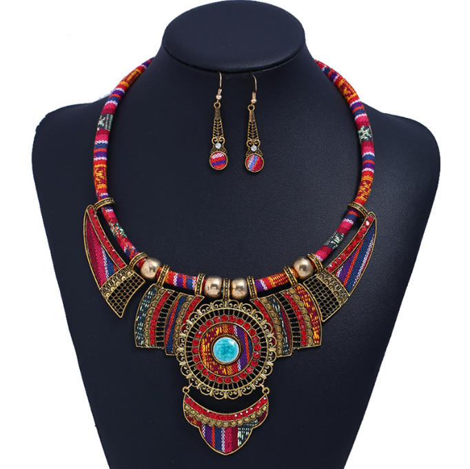 Tribal-inspired Pattern Necklace