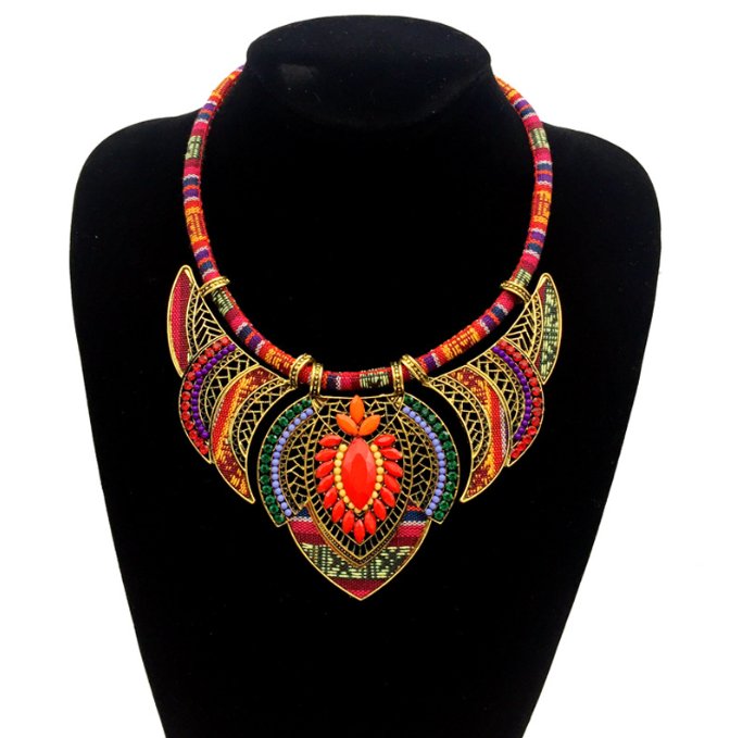 Tribal-Inspired Pattern Necklace