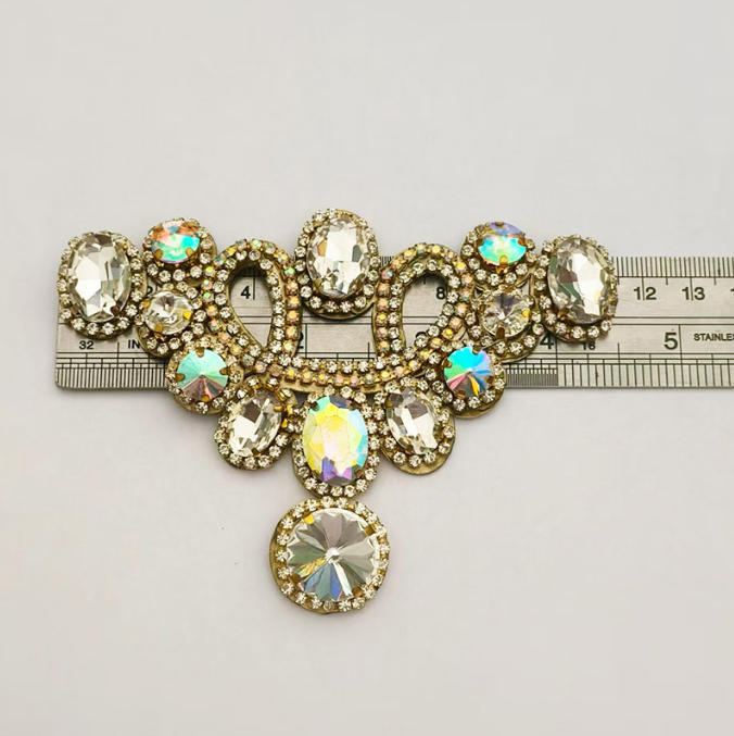 Rhinestone Applique Clear AB 