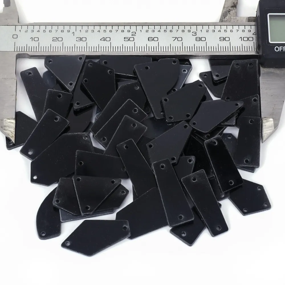 Mixed Shapes Mirror Stones 100pcs in One Bag in Stock (pic4)