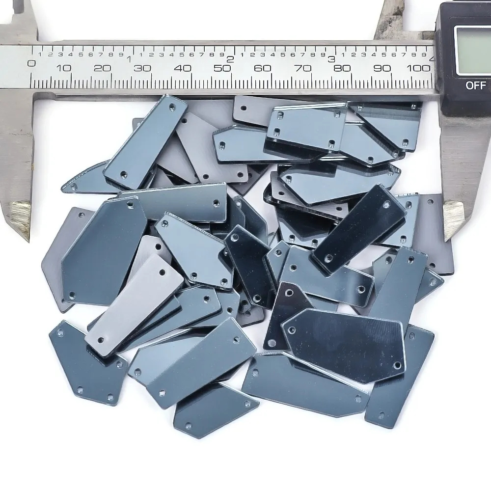 Mixed Shapes Mirror Stones 100pcs in One Bag in Stock (pic16)