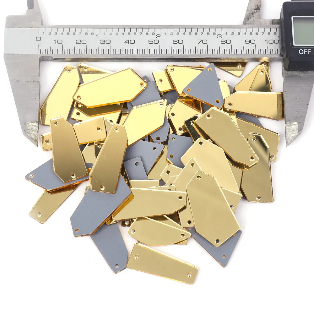 Mixed Shapes Mirror Stones 100pcs in One Bag in Stock (pic19)