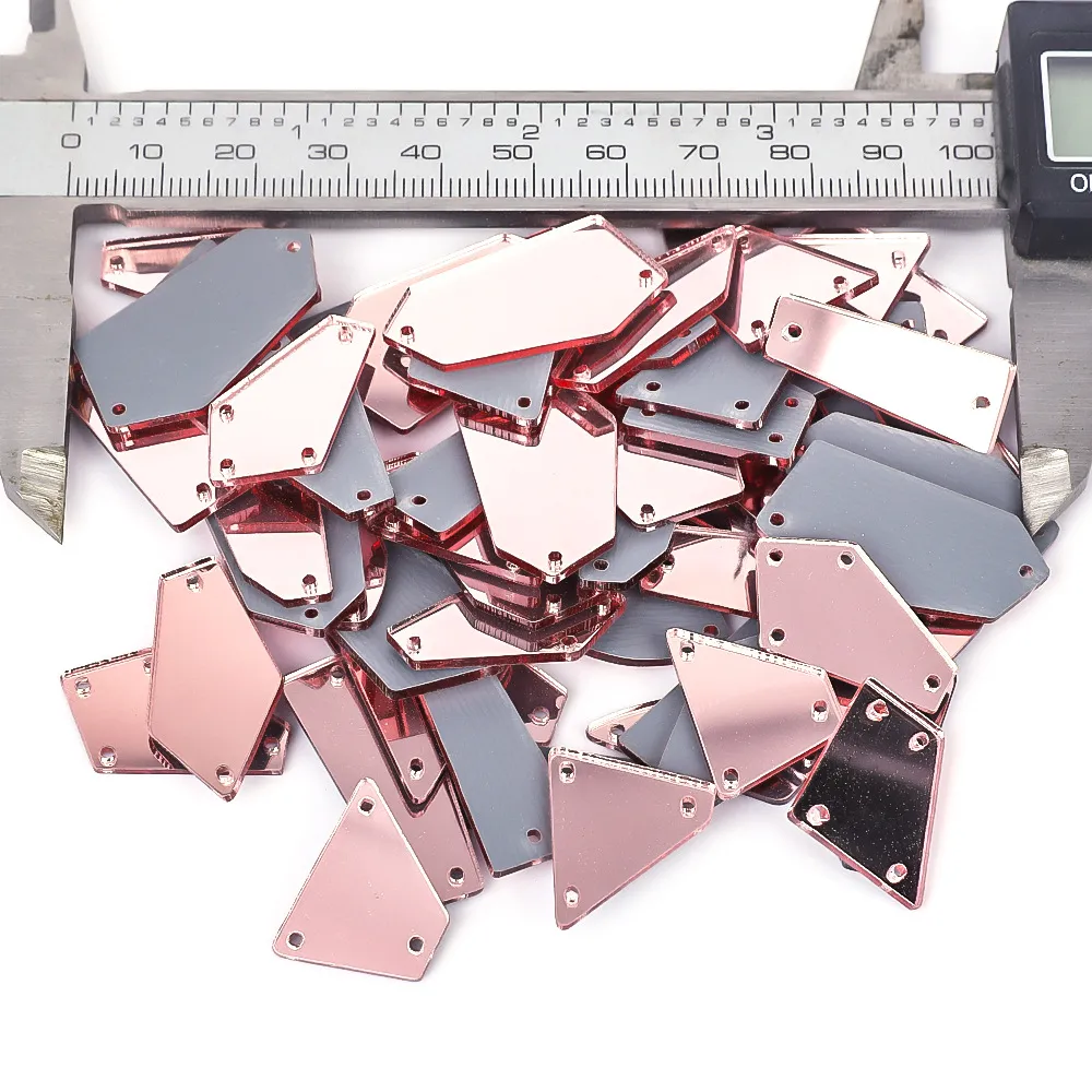 Mixed Shapes Mirror Stones 100pcs in One Bag in Stock (pic15)