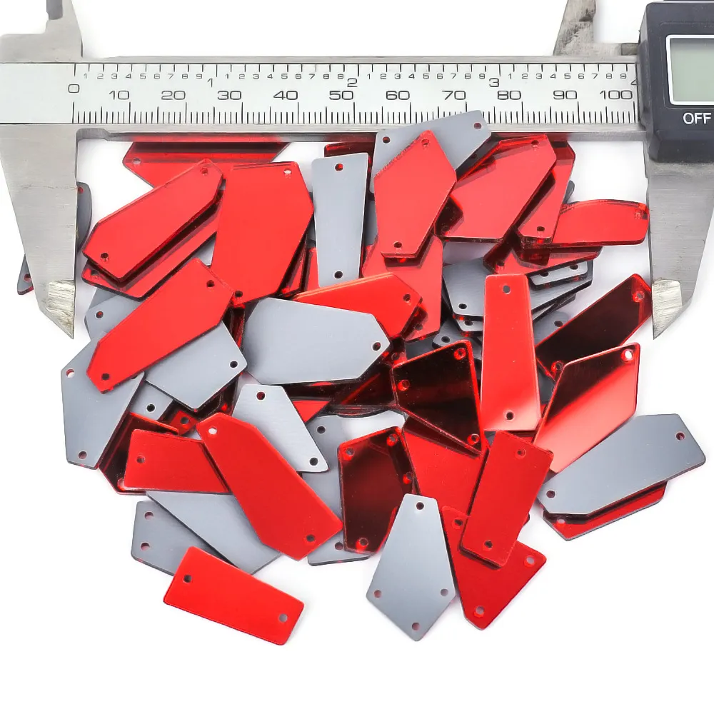 Mixed Shapes Mirror Stones 100pcs in One Bag in Stock (pic17)