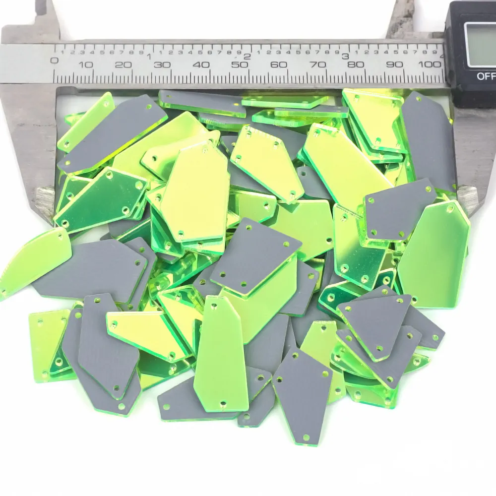 Mixed Shapes Mirror Stones 100pcs in One Bag in Stock (pic20)