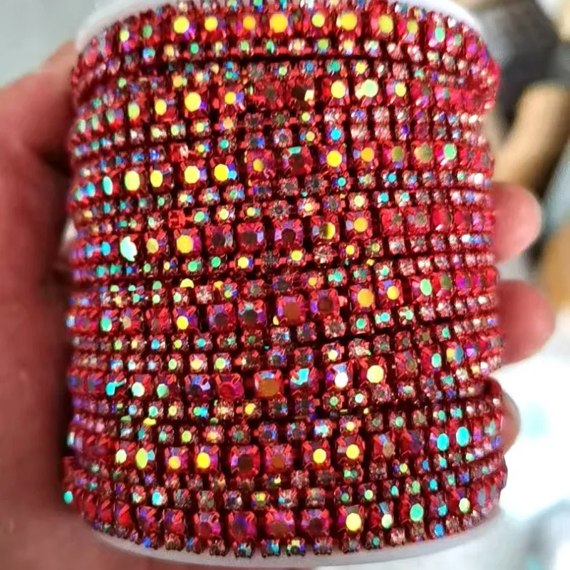 9mm Wide Rhinestone Chain in Stcok(pic7)