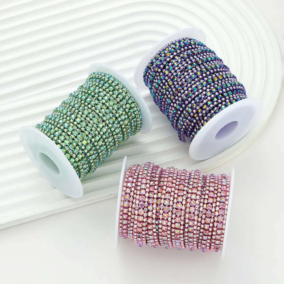 9mm Wide Rhinestone Chain in Stcok(pic9)