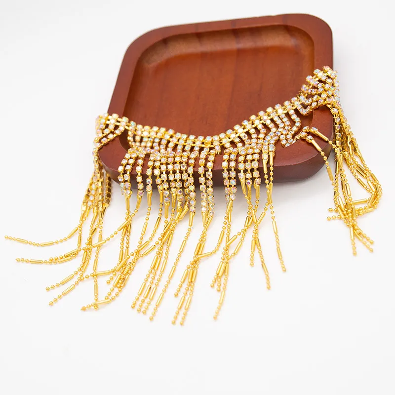 Fancy Rhinestone Chain with Fringe(pic5) Fancy Rhinestone Chain with Fringe(pic5)