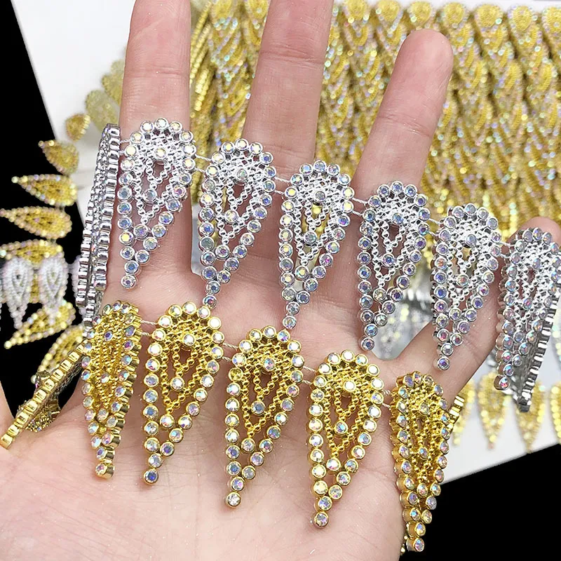New Iron on Applique(pic1) Plastic Rhinestone Trim(pic2)