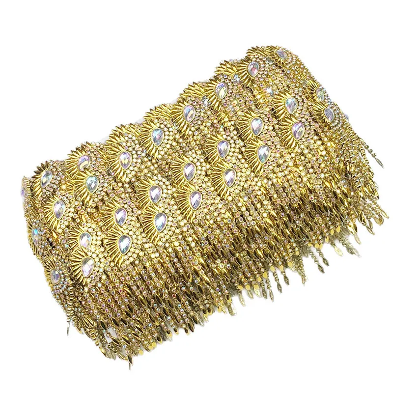 6.5cm Wide Plastic Rhinestone Trim for Carnival Costume Design(pic2) 6.5cm Wide Plastic Rhinestone Trim for Carnival Costume Design(pic2)