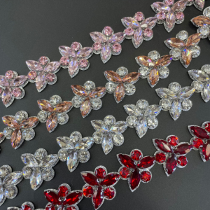 Iron on Rhinestone Trim