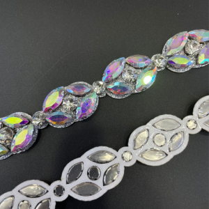 Iron on Rhinestone Trim