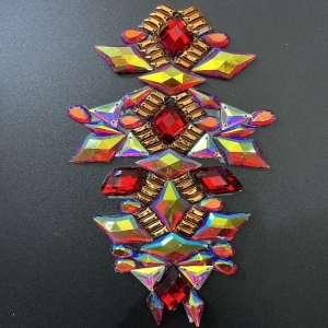 Iron on Rhinestone Applique for Carnival