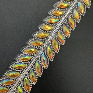 Iron on Rhinestone Trim For Carnival Cos